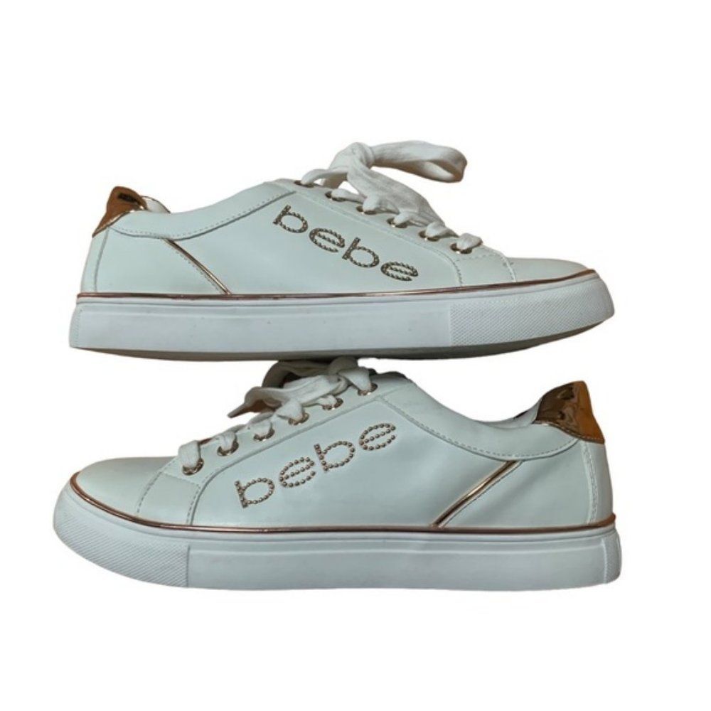 NWOT Bebe Sport White Sneakers Size 8.5
